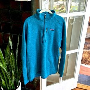 Patagonia Blue Quarter-zip Size Large